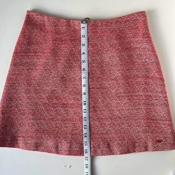 Cop.Copine Publier A-Line Red Pink Mini Skirt Linen Blend Tweed Sz 38 (M) - Picture 12 of 16